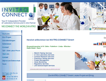 Tablet Screenshot of invitro-connect.com